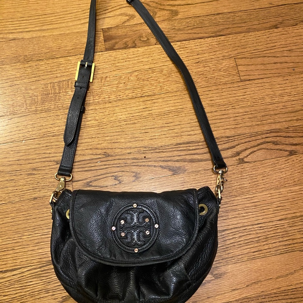 Tory Burch Black Leather Crossbody Bag